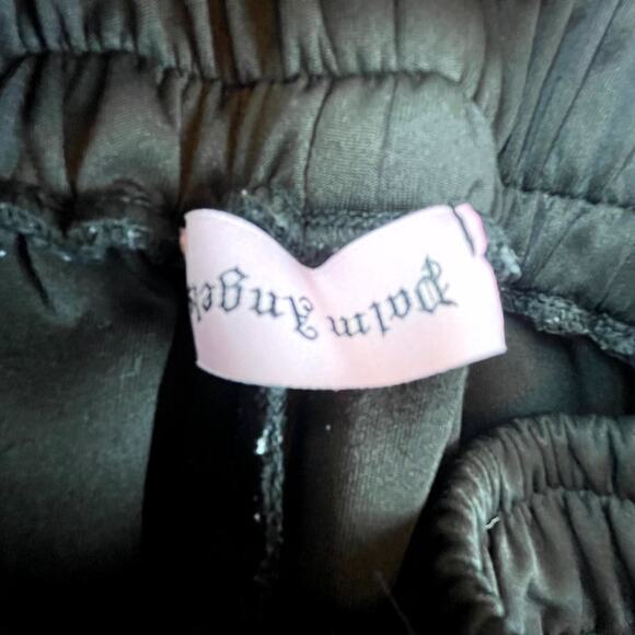 Palm Angels Track Pants Extra Small Black Rainbow Racing Stripe Logo Ankle Zip - Picture 5 of 8